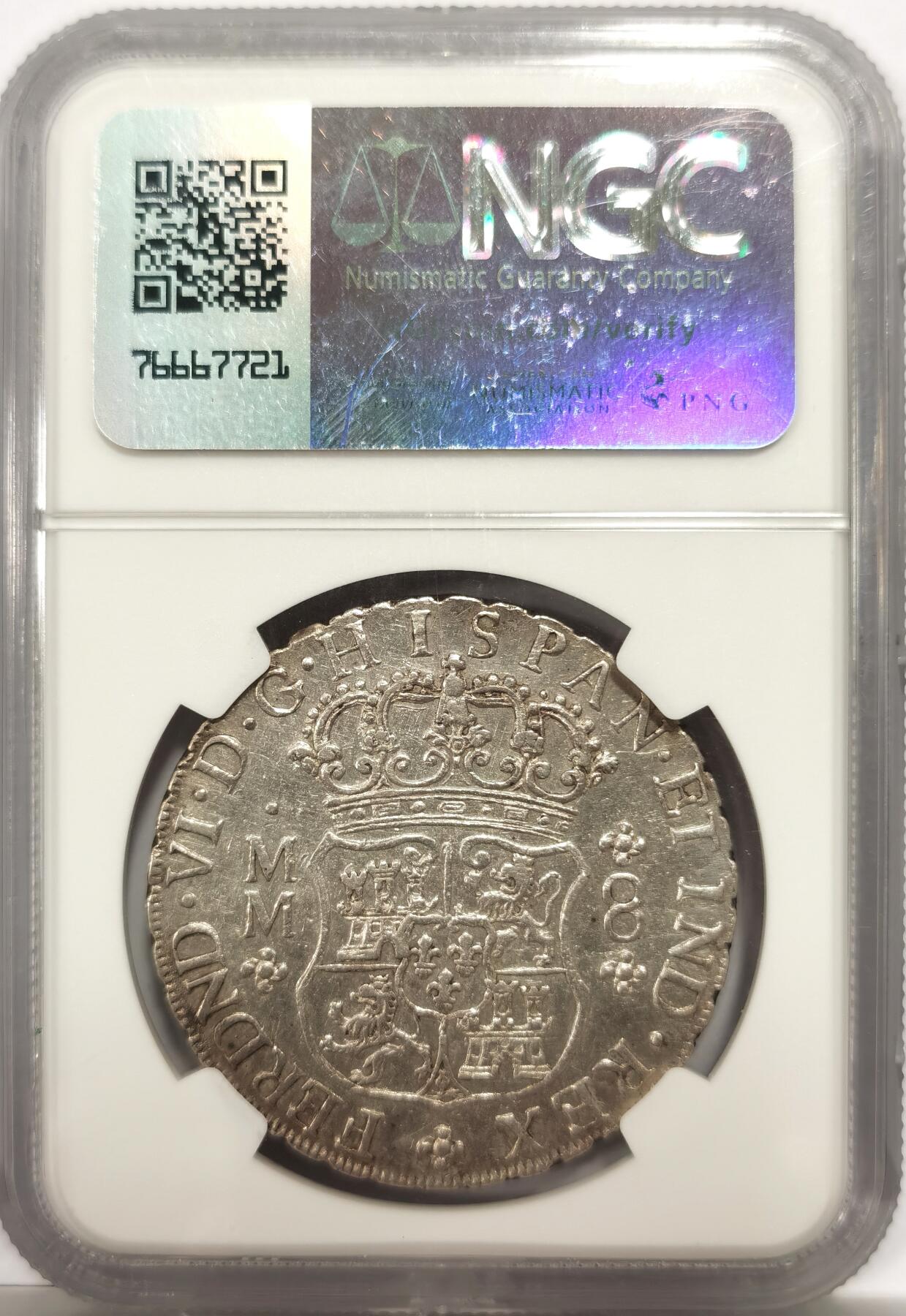 博洋堂世界钱币拍卖第149期（全场包邮） NGC AUD 西属墨西哥1759年地球双柱