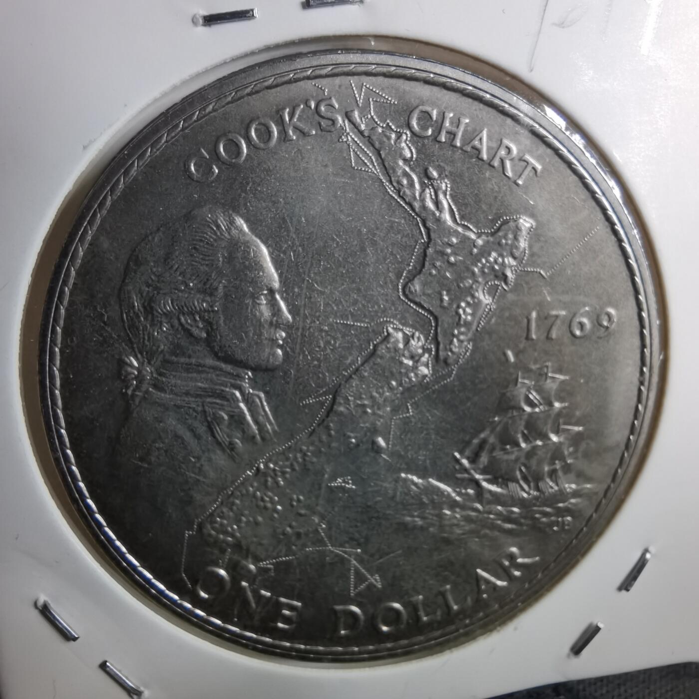 沼泽如烟--第910场 新西兰1969年一元纪念币