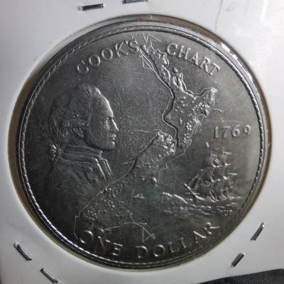 沼泽如烟--第910场 - 新西兰1969年一元纪念币