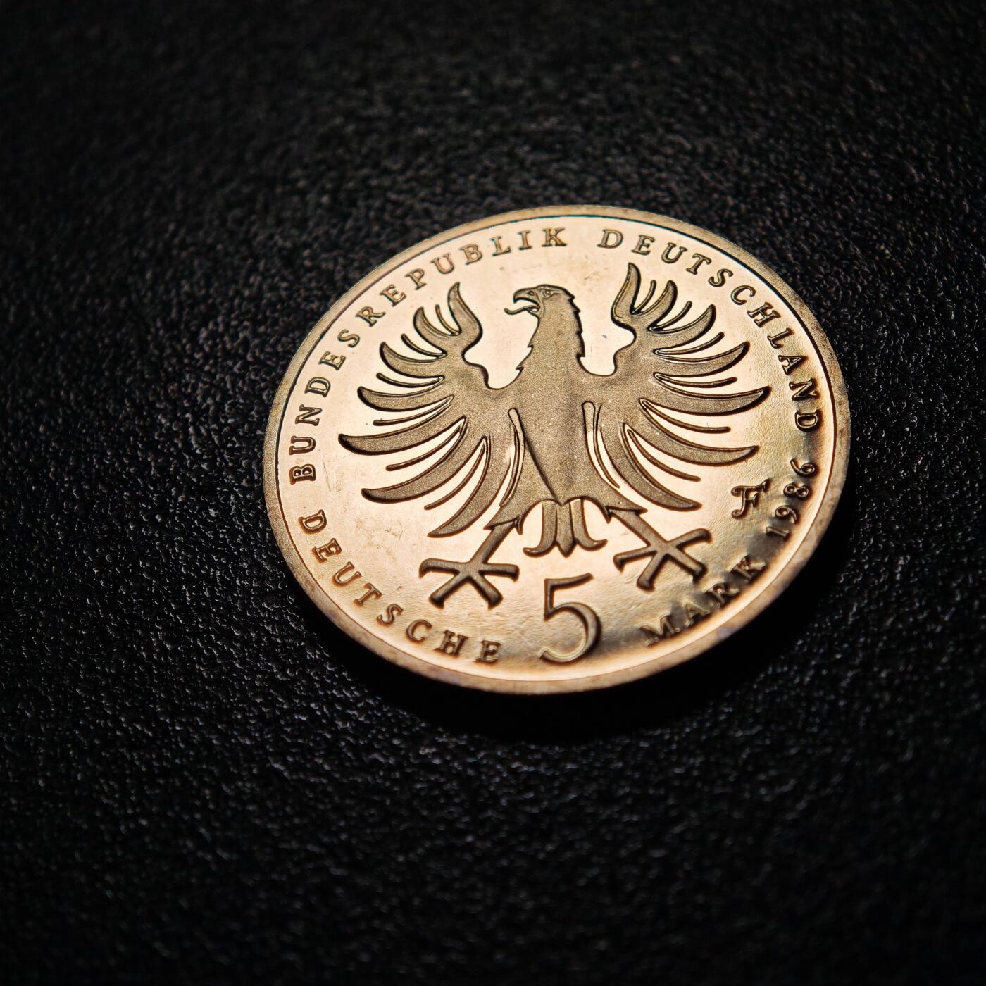 【德藏】世界币章拍卖第154期（拍品征集中~欢迎藏友联系） 1986年 德国霍亨索伦王朝第三位普鲁士国王弗里德里希·德·格罗逝世200周年5马克纪念镍币 直径约：29mm；重约：10g