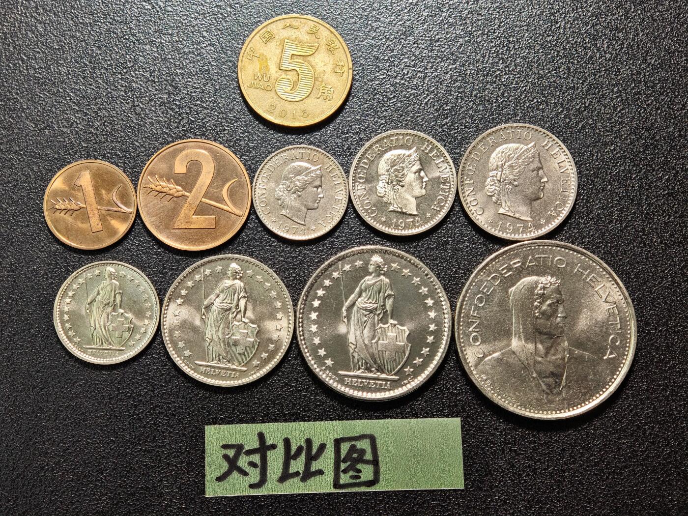 【德藏】世界币章拍卖第154期（拍品征集中~欢迎藏友联系） 9枚 1974年 瑞士套币