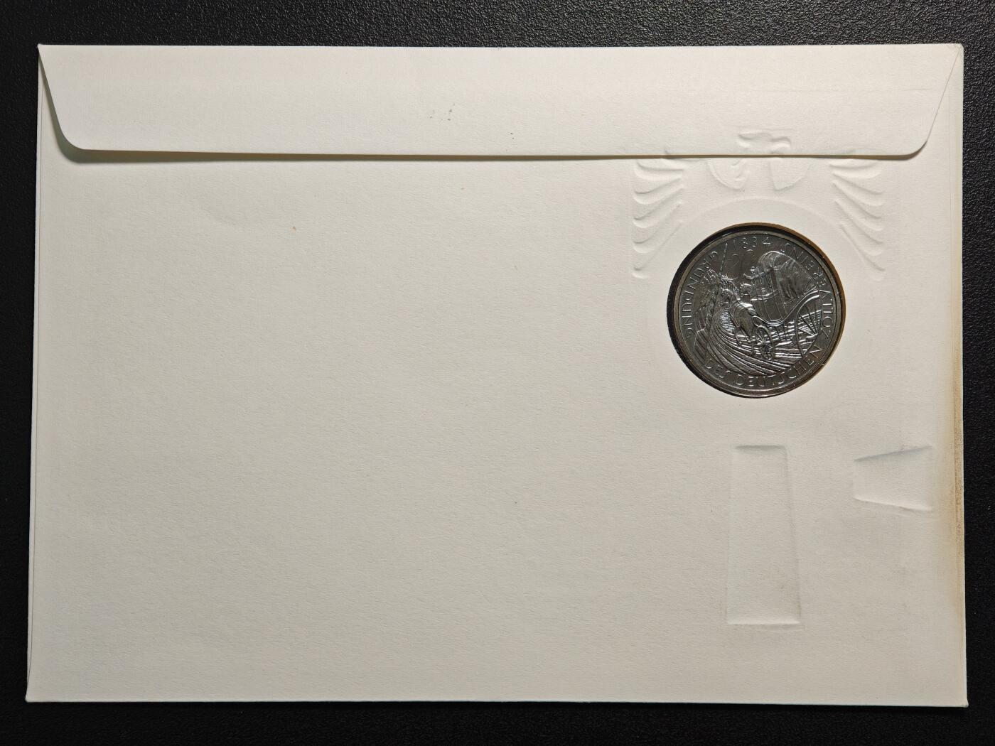 【德藏】世界币章拍卖第154期（拍品征集中~欢迎藏友联系） 3枚一组 德国马克邮币封 装帧精美