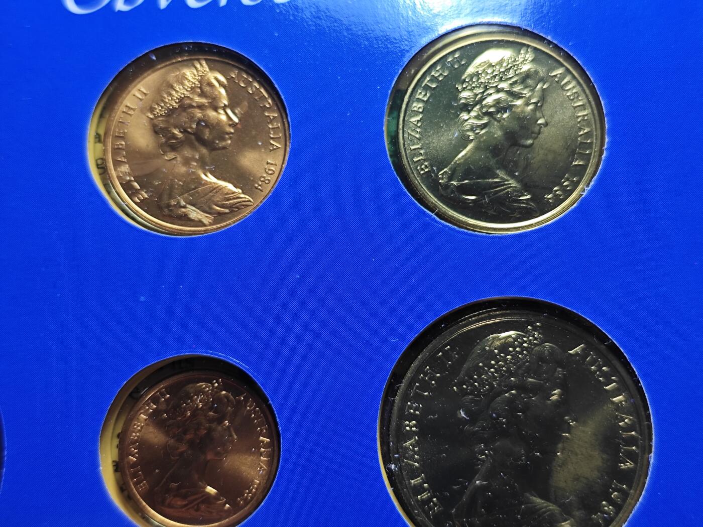 KK钱币收藏小铺 （套币 好品/批量散币 银币）专场  2月预留时间 周末发货  1984澳大利亚清年一套