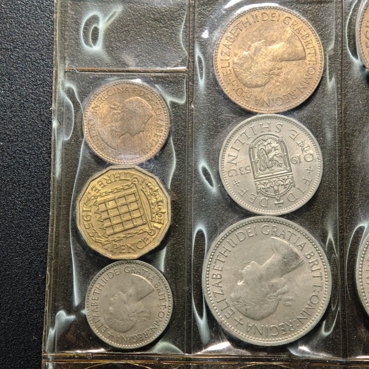 【德藏】世界币章拍卖第154期（拍品征集中~欢迎藏友联系） 9枚一组 1953年 英国套币