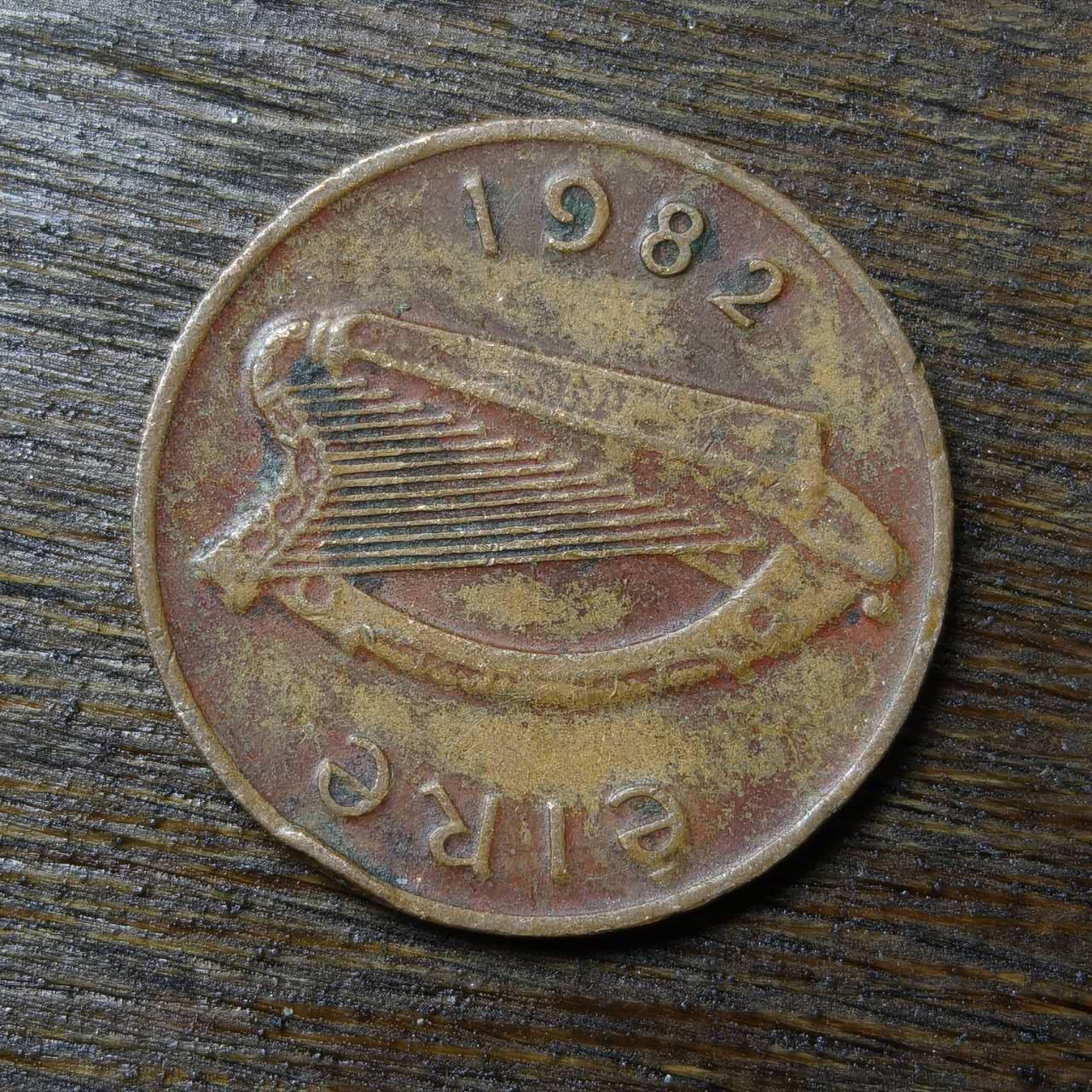 【铜匠收藏】★第132场★散币场，无佣金，30包邮。不满30元，支付5元运费。《接受代拍 代送NGC评级》 爱尔兰 1982年 1便士