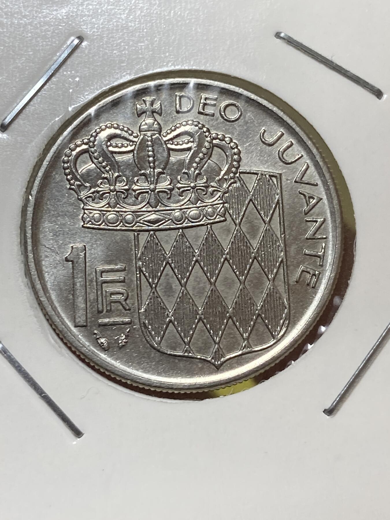 2025年第一百三十一场(总第一百五十七场）外国好品纸夹散币场(免佣金) 好品–摩纳哥🇲🇨1978年1法郎(海豚标)