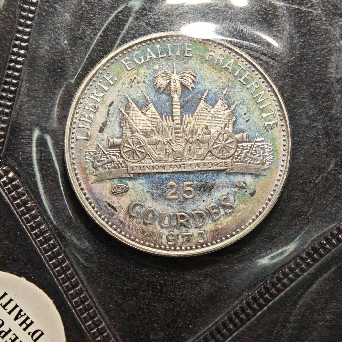 【德藏】世界币章拍卖第154期（拍品征集中~欢迎藏友联系） 1973年 海地精制纪念套币 原册