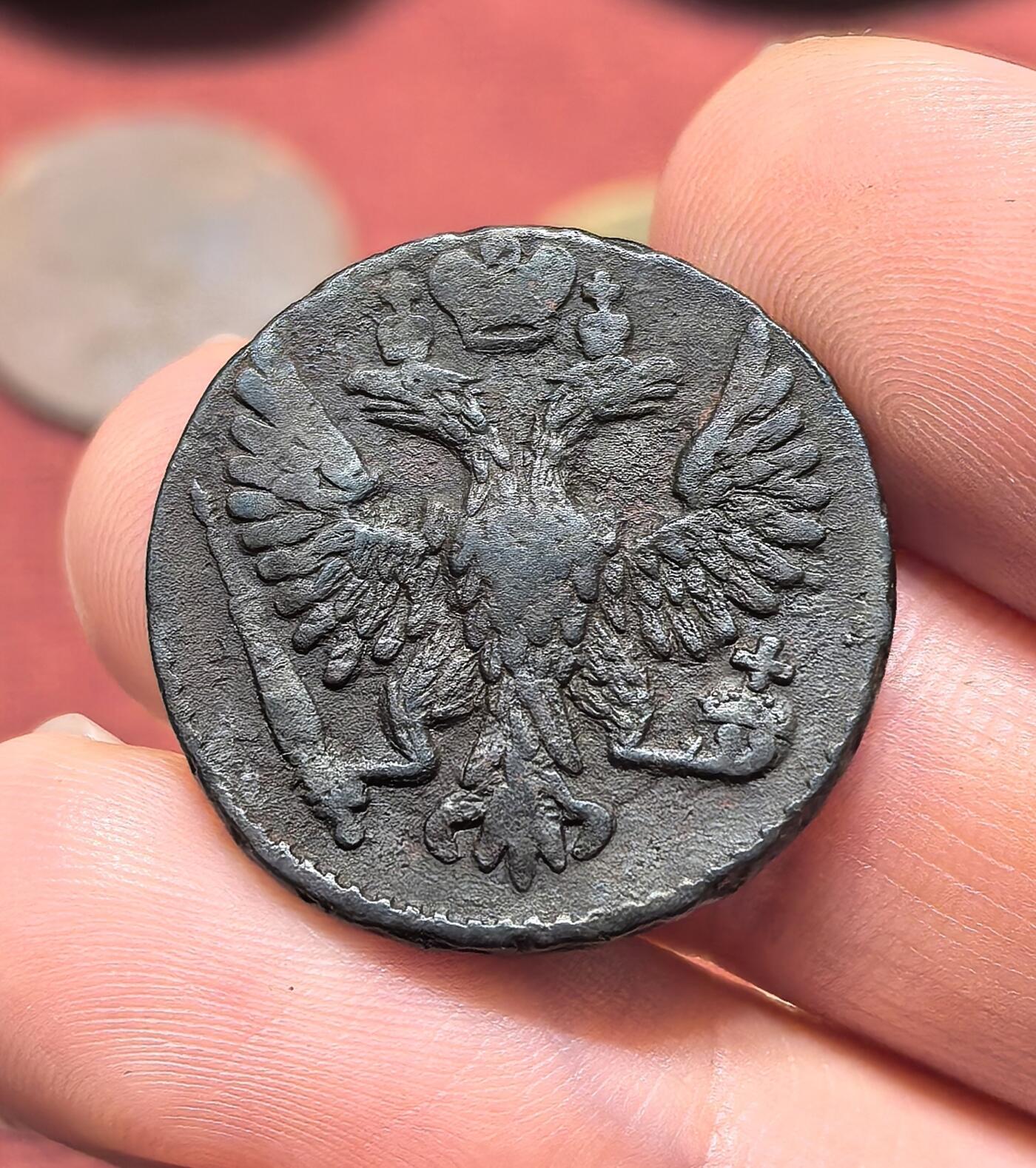 南宋泉阁俄币 外币 国币 专场第十九期 【送拍无额外佣金】 沙俄 伊丽莎白一世 1749年 1/2戈比铜币 品相不错 通货好品