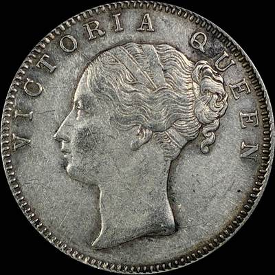 【雨安】【直播拍卖】【世界币章115期-裸币】2025-11-21 周五 19:30 保真 - [裸币各国] India 英属印度 1卢比 1840年 维多利亚