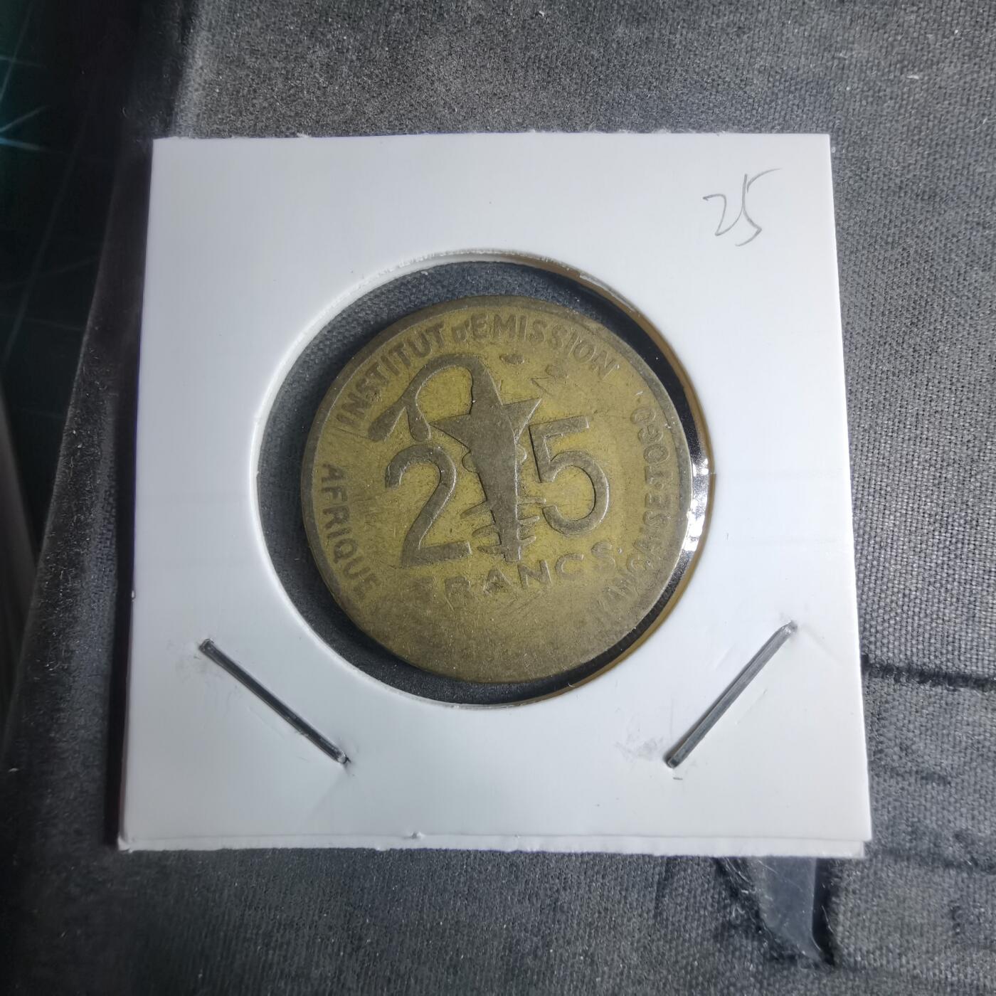 沼泽如烟--第909场 西非1957年25法郎