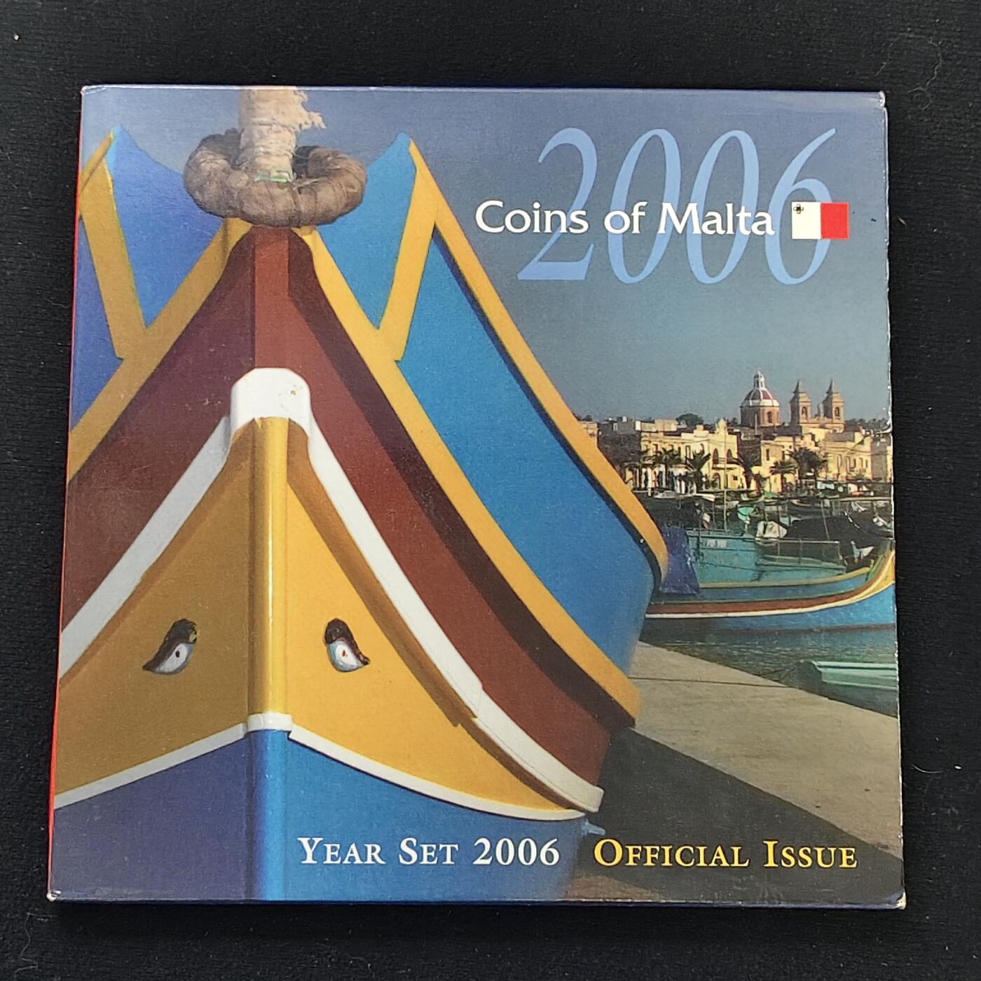 【全场包邮】纯粹捡漏拍479场（免费代拍第16场） 马耳他2006年官方套币-含仅封装发行3米尔