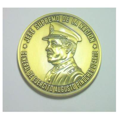 【艺术】智利艺术大章 独裁者总统皮诺切特+总统府 高浮雕精制超大铜章 70MM 102克 - 【艺术】智利艺术大章 独裁者总统皮诺切特+总统府 高浮雕精制超大铜章 70MM 102克