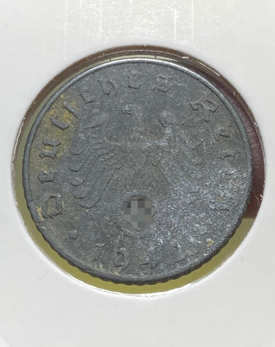 2025年第一百三十一场(总第一百五十七场）外国好品纸夹散币场(免佣金) 德意志第三帝国1942年5芬尼(A标，柏林造)