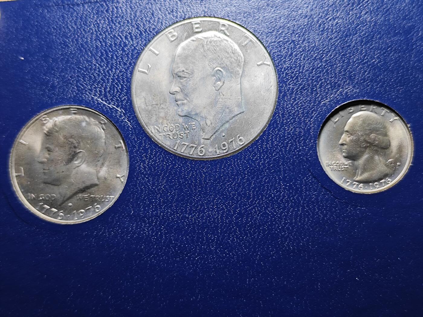 KK钱币收藏小铺 （套币 好品/批量散币 银币）专场  2月预留时间 周末发货  美国建国200周年纪念套币