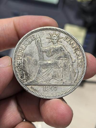 博洋堂世界钱币拍卖第147期（全场包邮） - 法属印支1897年A版坐洋大银币