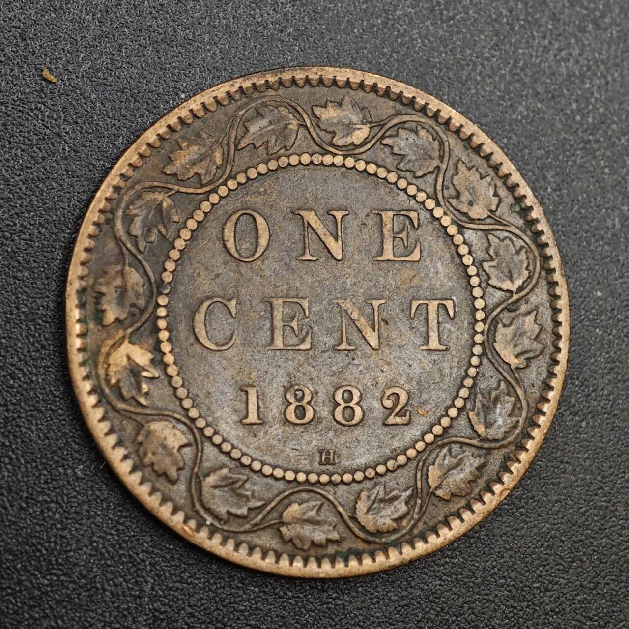 【淘币小摊】实时拍第八百零二拍   散币场   满百包邮可预留二周 每周一统一发货   加拿大1882年维多利亚一分铜币
