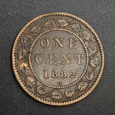 【淘币小摊】实时拍第八百零二拍   散币场   满百包邮可预留二周 每周一统一发货   - 加拿大1882年维多利亚一分铜币
