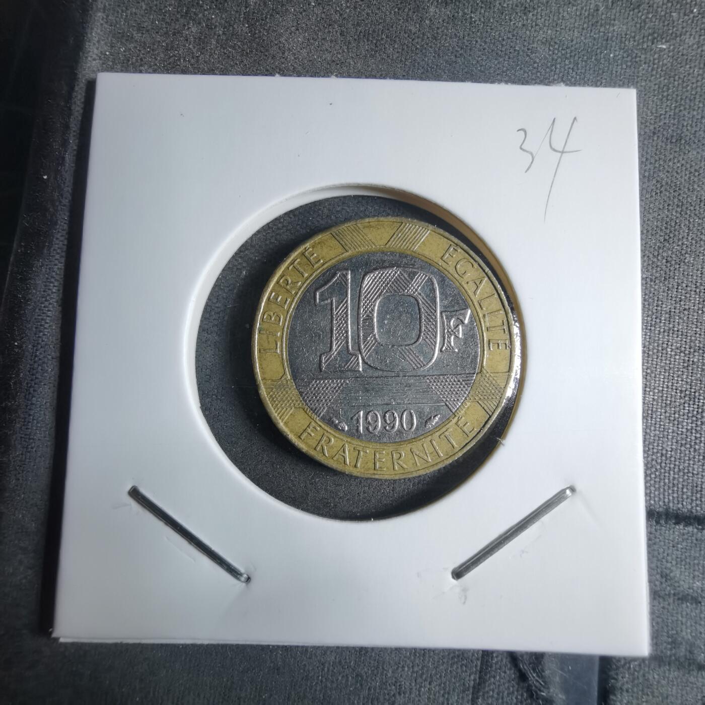 沼泽如烟--第909场 法国1990年10法郎