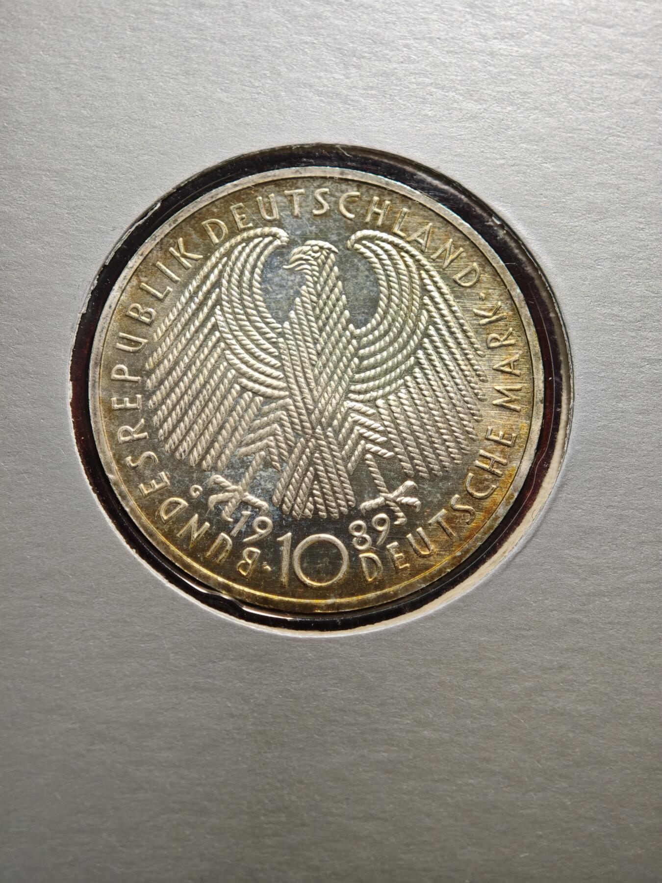 【德藏】世界币章拍卖第154期（拍品征集中~欢迎藏友联系） 1989年 德意志联邦成立40周年钱币铸造档案样币纪念册 带设计师亲笔签名