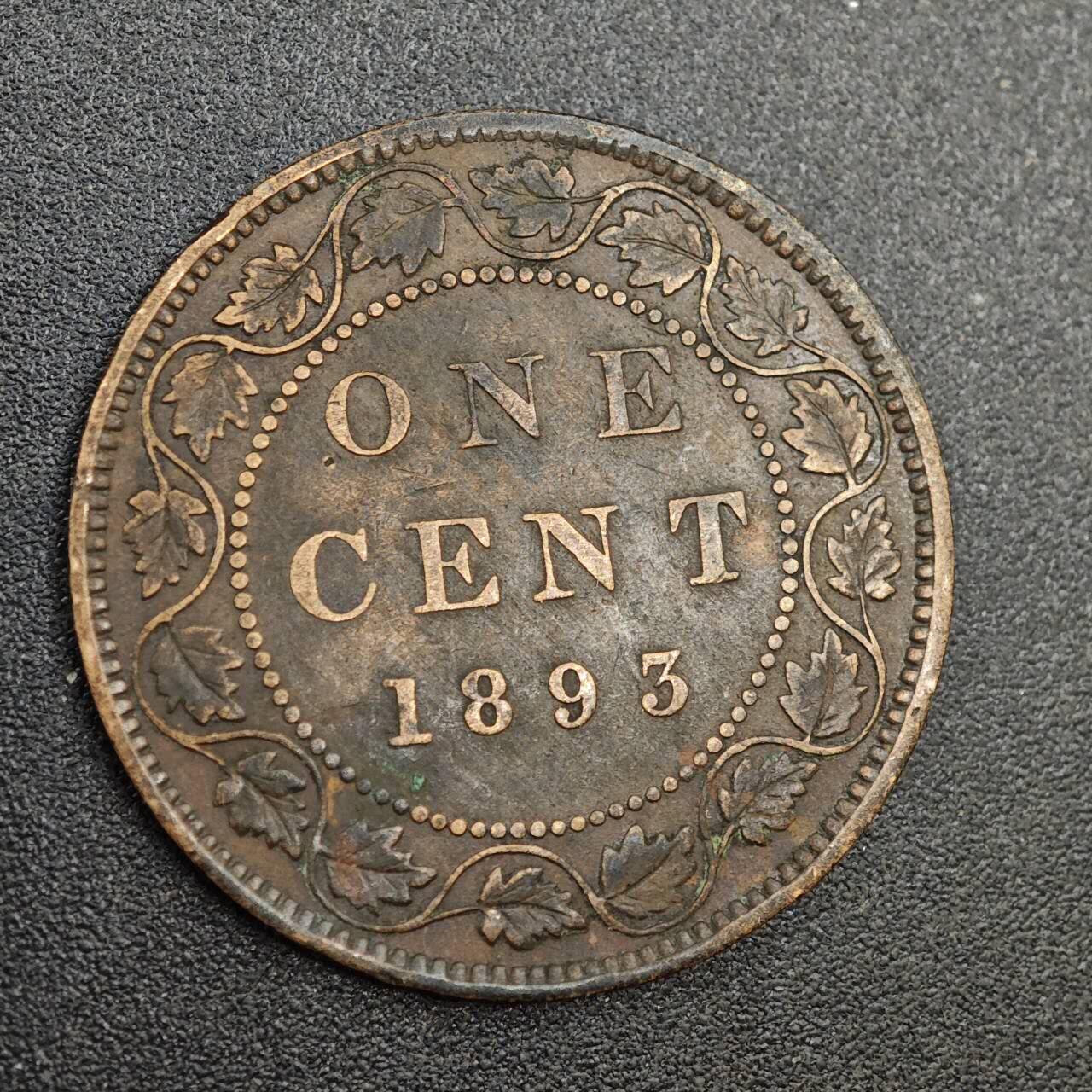 【淘币小摊】实时拍第八百零二拍   散币场   满百包邮可预留二周 每周一统一发货   加拿大1893年维多利亚一分铜币