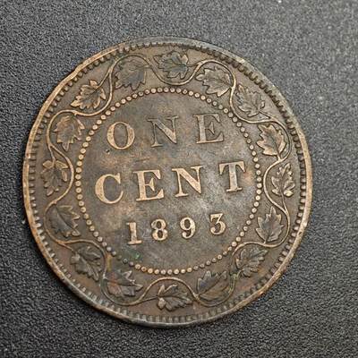 【淘币小摊】实时拍第八百零二拍   散币场   满百包邮可预留二周 每周一统一发货   - 加拿大1893年维多利亚一分铜币