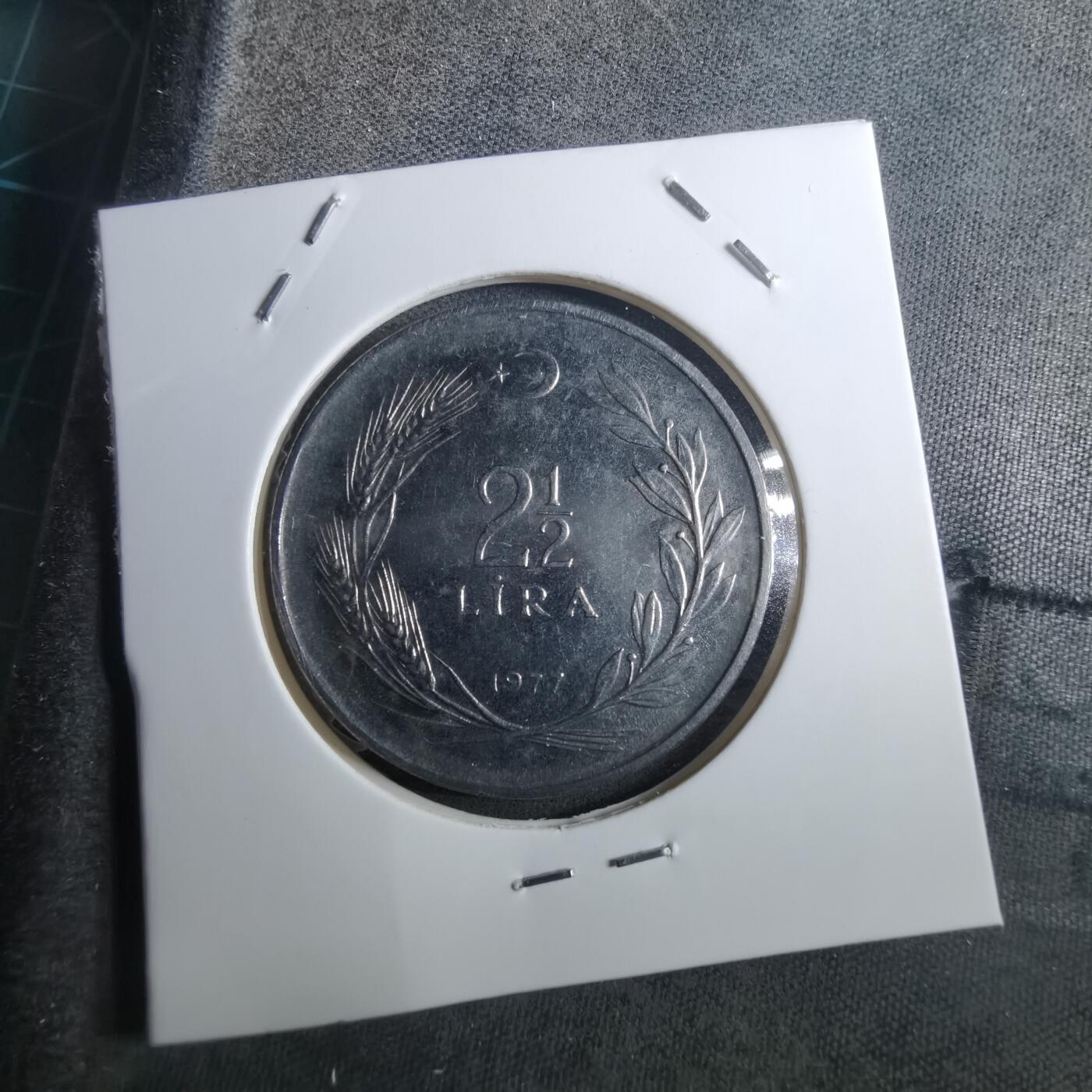 沼泽如烟--第910场 土耳其1977年2.5里拉