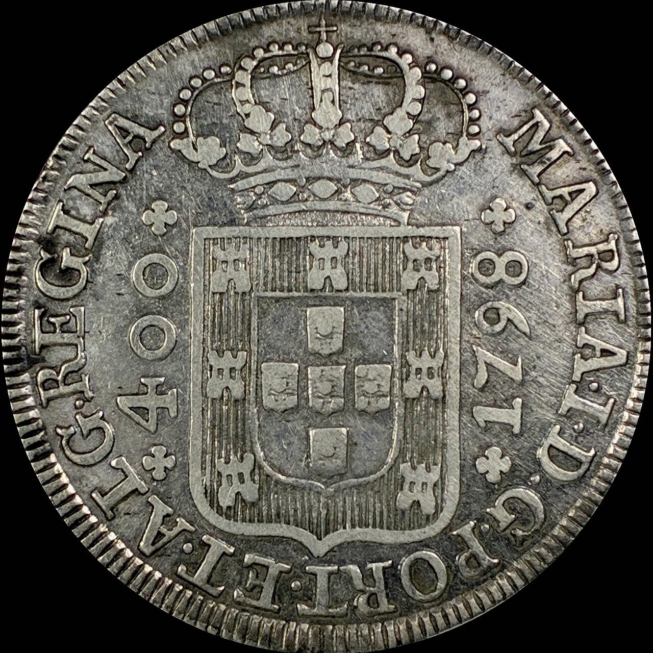 【雨安】【直播拍卖】【世界币章115期-裸币】2025-11-21 周五 19:30 保真 [裸币各国] Portugal 葡萄牙 400瑞斯 1798年