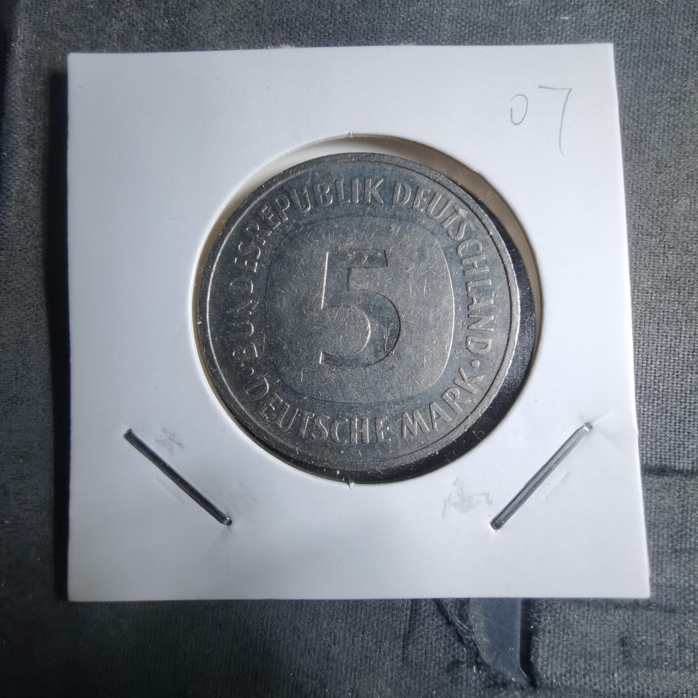 沼泽如烟--第909场 德国1989年5马克