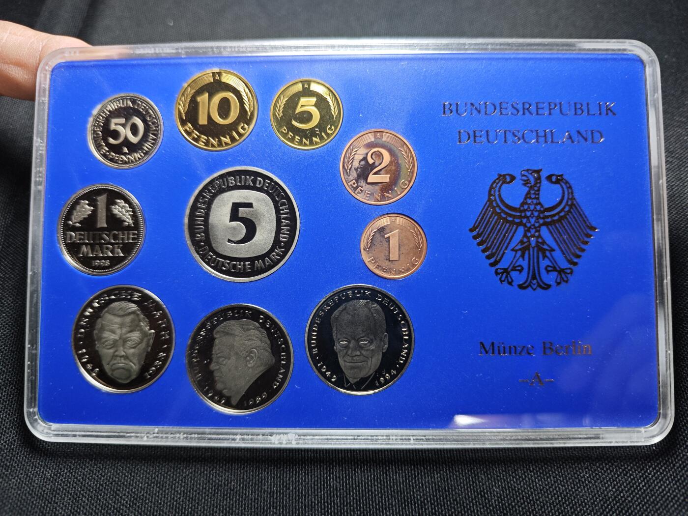 KK钱币收藏小铺 （套币 好品/批量散币 银币）专场  2月预留时间 周末发货  1998德国清年精制套币