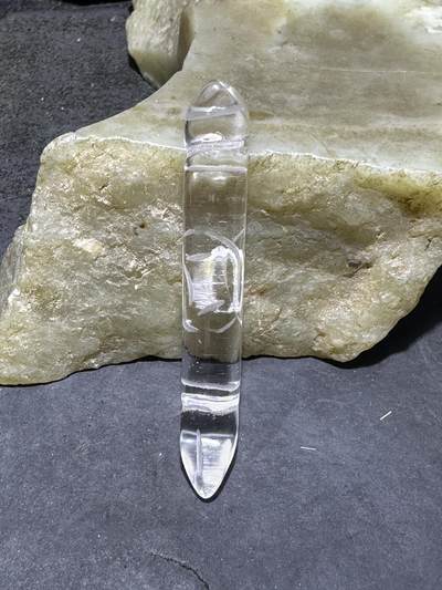 精美白水晶雕刻文昌笔一支！ - 精美白水晶雕刻文昌笔一支！