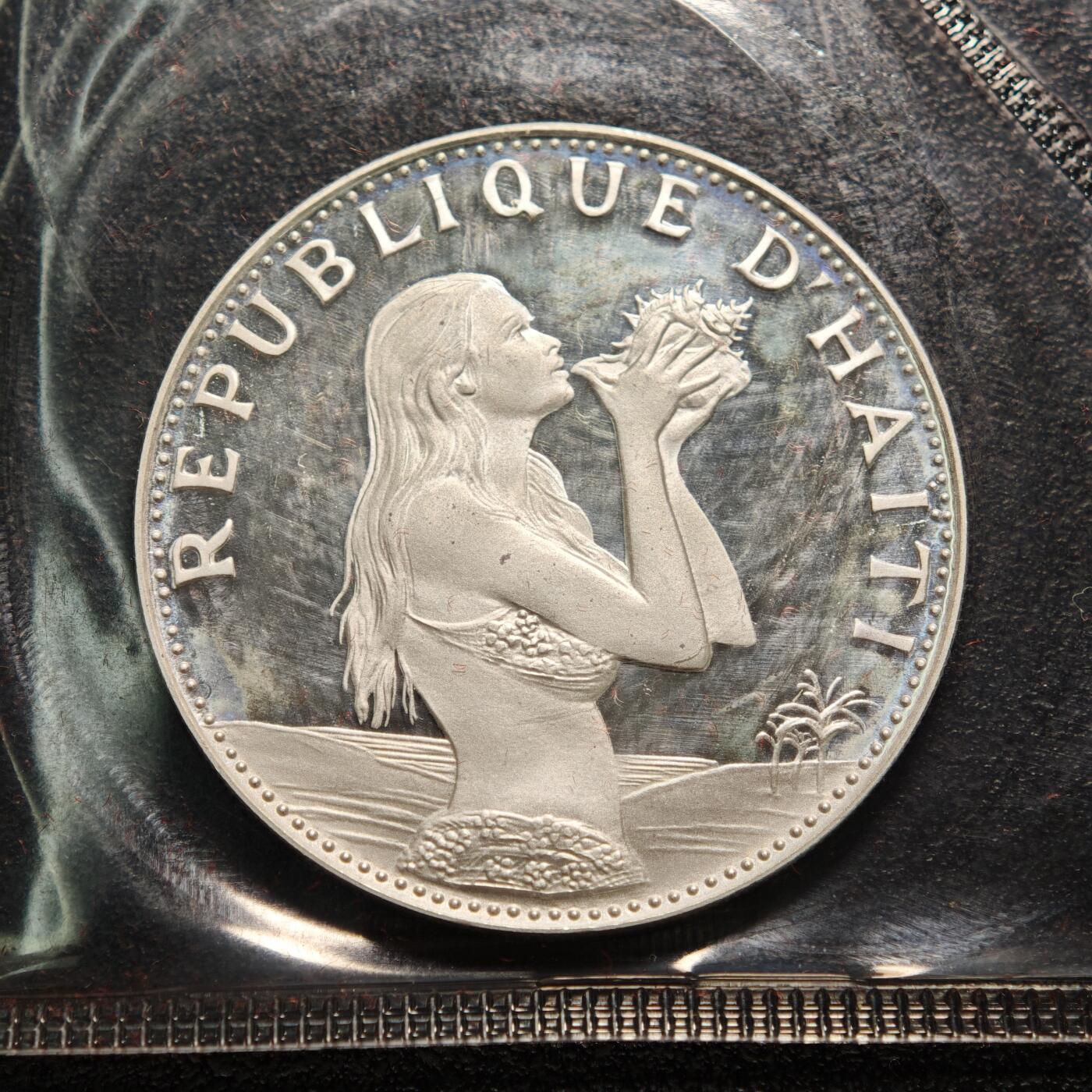 【德藏】世界币章拍卖第154期（拍品征集中~欢迎藏友联系） 1973年 海地精制纪念套币 原册