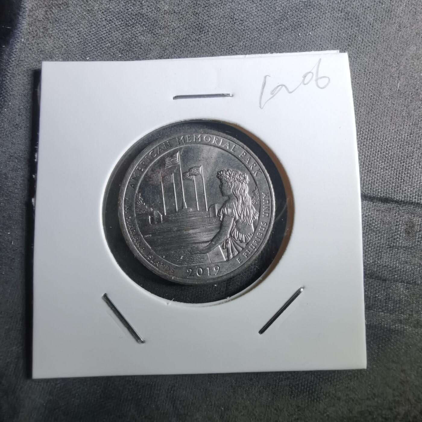 沼泽如烟--第910场 美国2019年25分纪念币