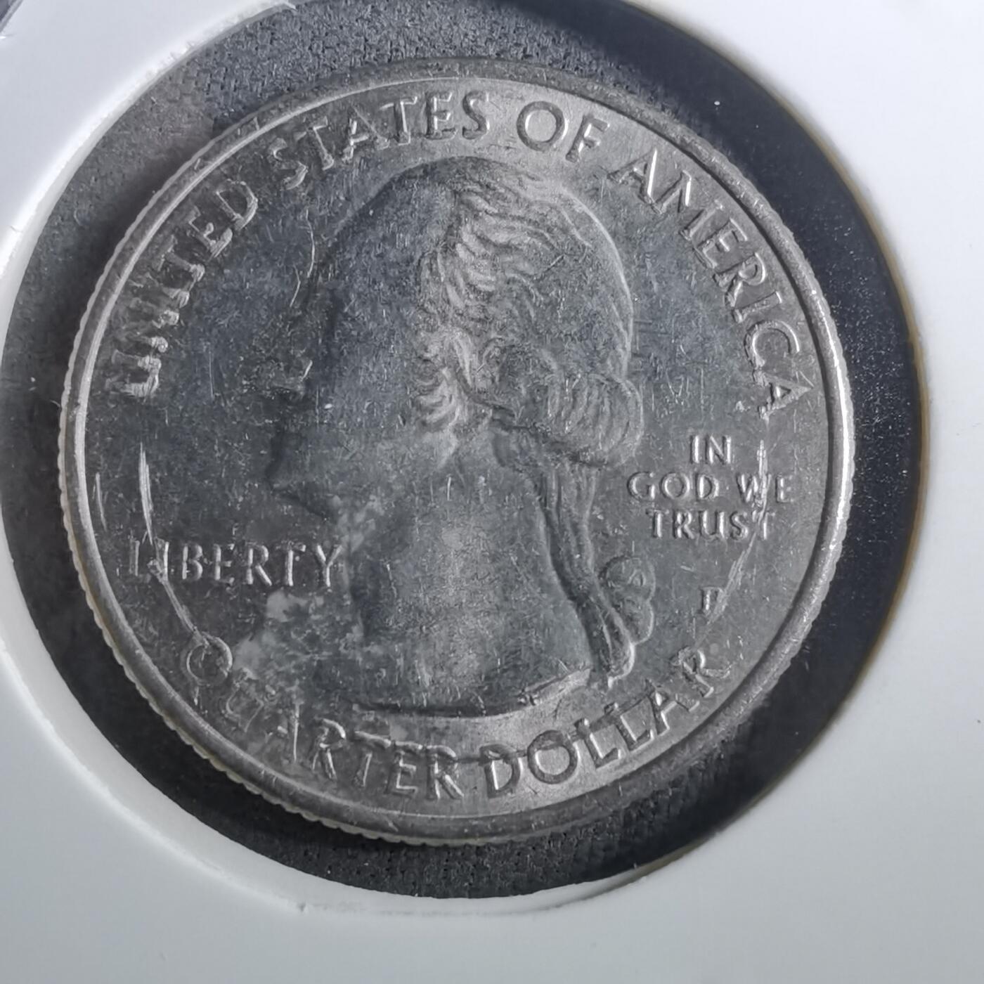 沼泽如烟--第910场 美国2019年25分纪念币