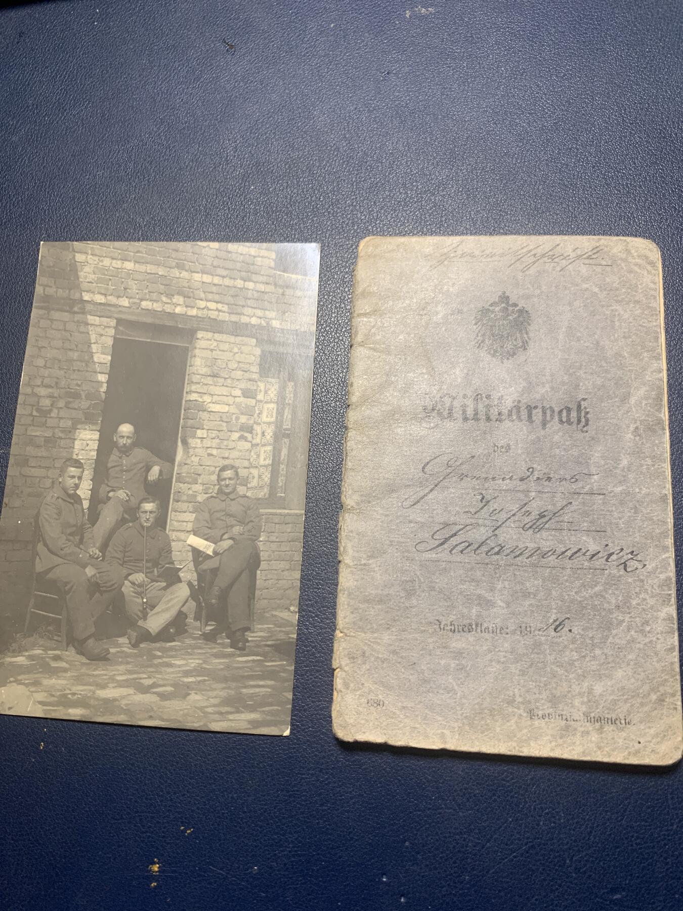 11月23日一战德章小拍场 一战帝德士兵证和老相片，很有历史气息