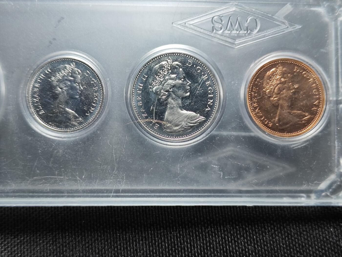 KK钱币收藏小铺 （套币 好品/批量散币 银币）专场  2月预留时间 周末发货  1972加拿大大小面值清年一套