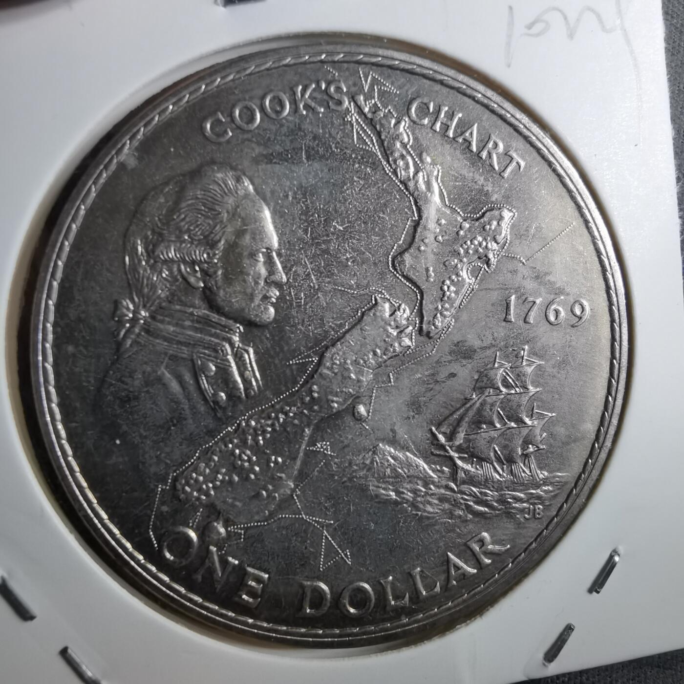 沼泽如烟--第910场 新西兰1969年一元纪念币