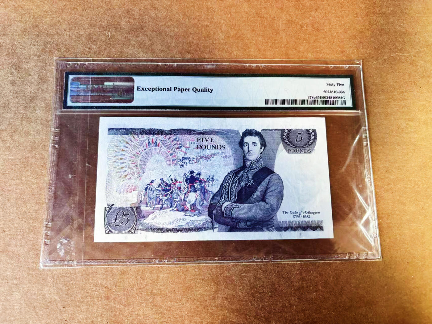 【Blue Auction】世界纸币精拍第753期——18级TOP拍卖/信誉/品质/专业/高效💫 英国 1987-88年5镑 PMG65EPQ