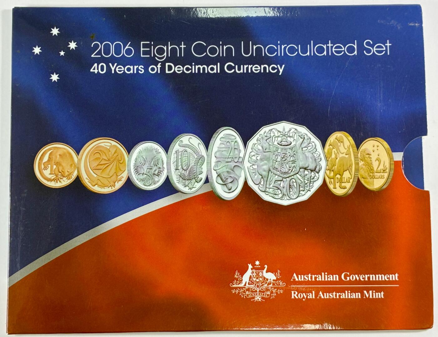 【雨安】【直播拍卖】【世界币章115期-裸币】2025-11-21 周五 19:30 保真 [现代套币] Australia 澳大利亚 套币 2006年