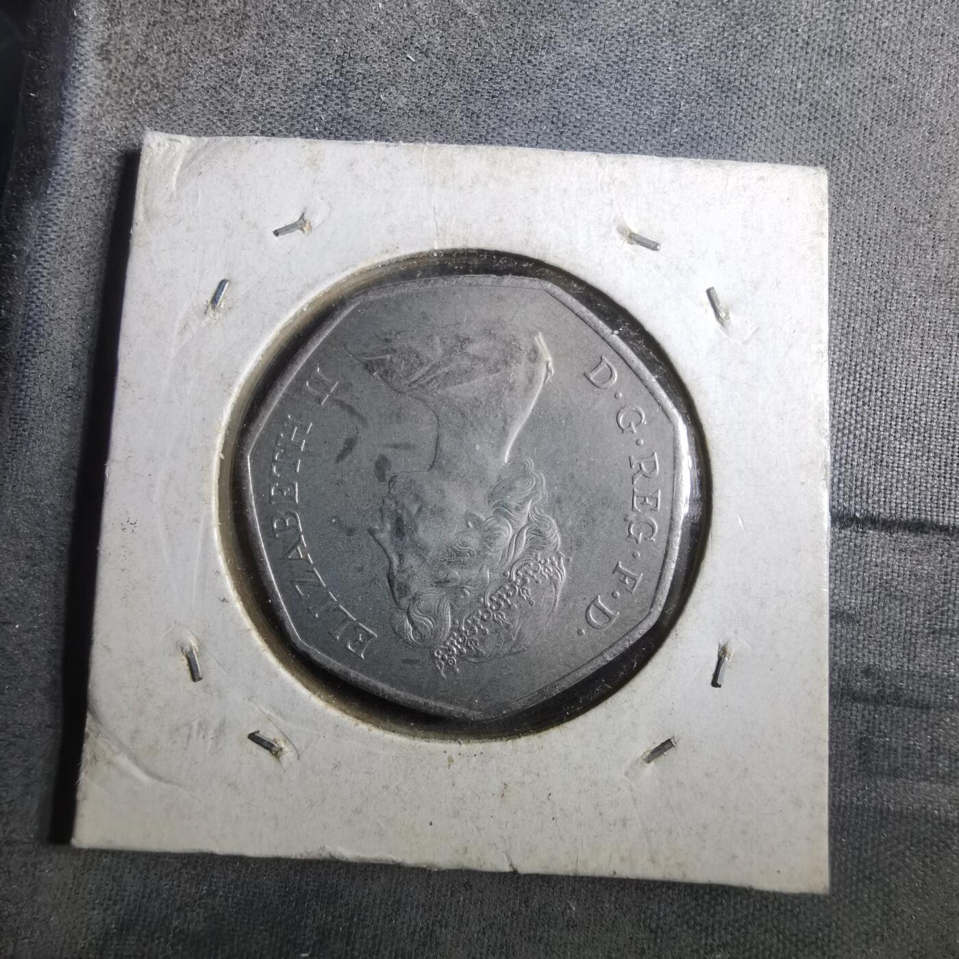 沼泽如烟--第910场 英国1973年50便士