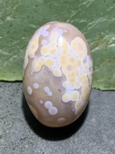 精美冰粉冻料天眼纹战国红玛瑙随形桶珠一颗 - 精美冰粉冻料天眼纹战国红玛瑙随形桶珠一颗