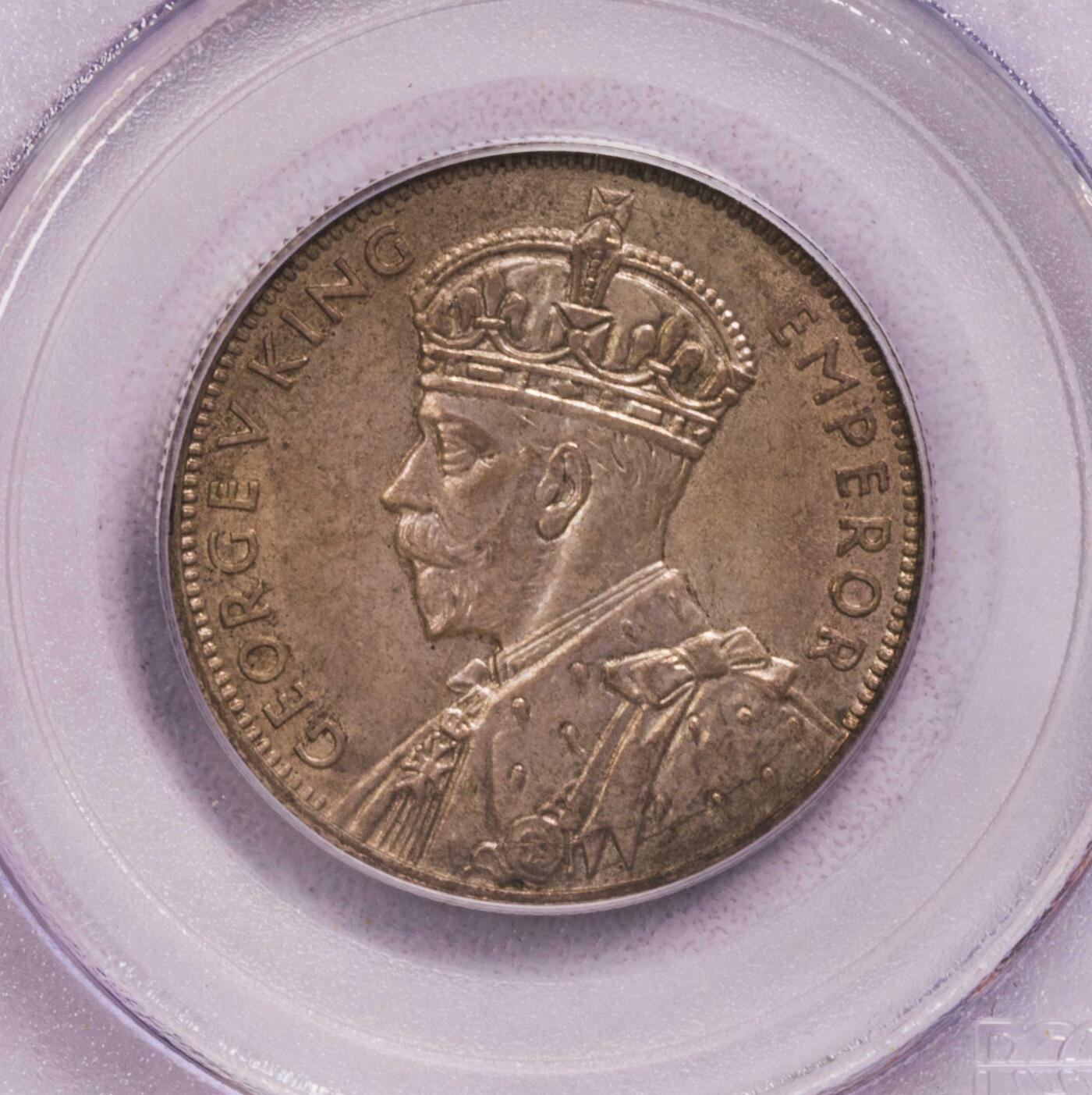 PCGS-MS64 1934澳大利亚墨尔本百年福林银币