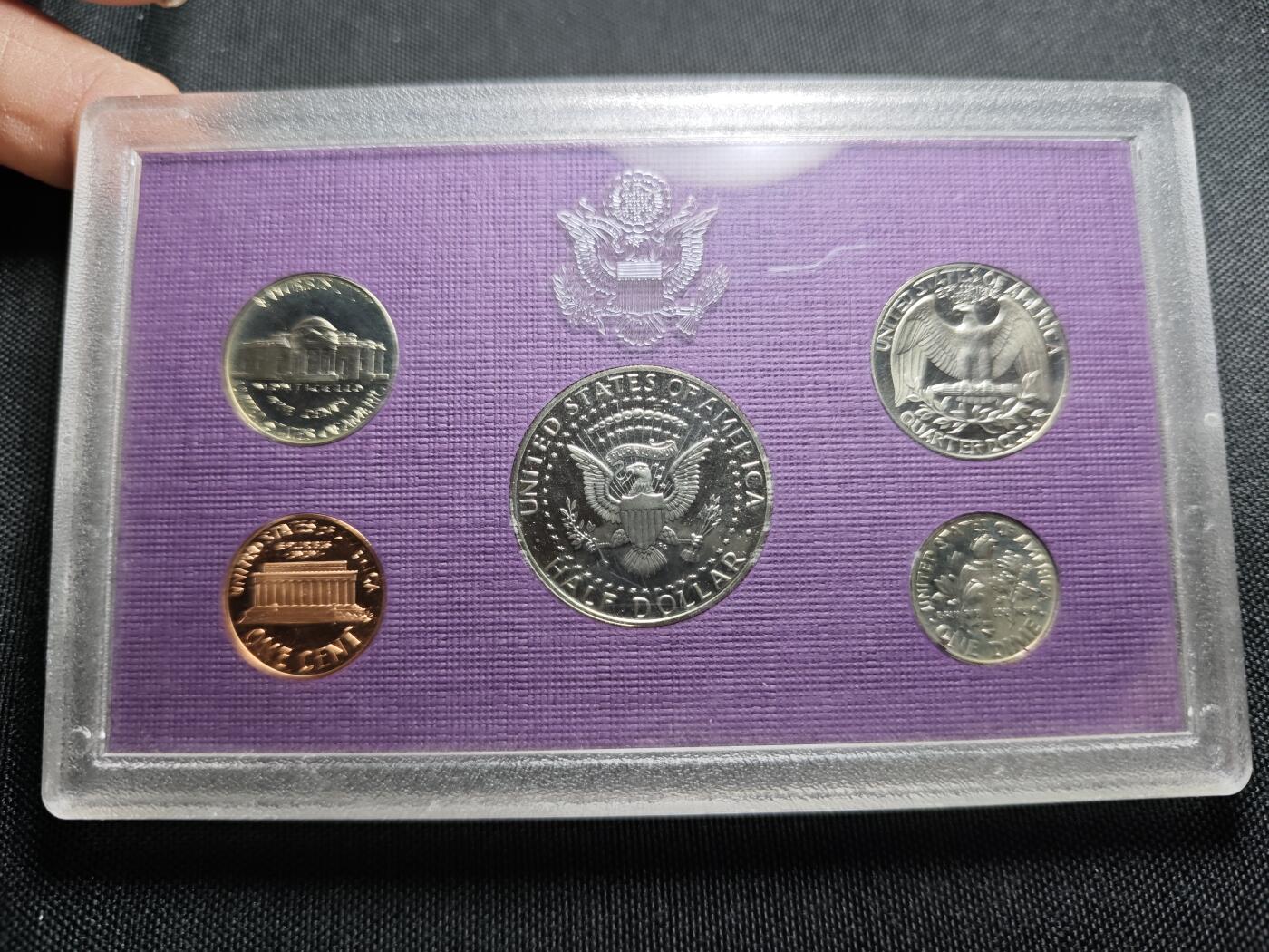 KK钱币收藏小铺 （套币 好品/批量散币 银币）专场  2月预留时间 周末发货  1990美国大小面值清年精制套币