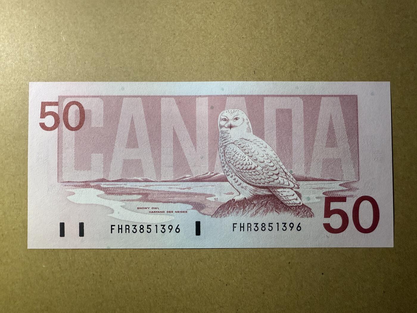 《艾美收藏》第221期-11.23周日黄金场精品荟萃 加拿大50元 AU 鸟版 中间一道不明显暗折 无47