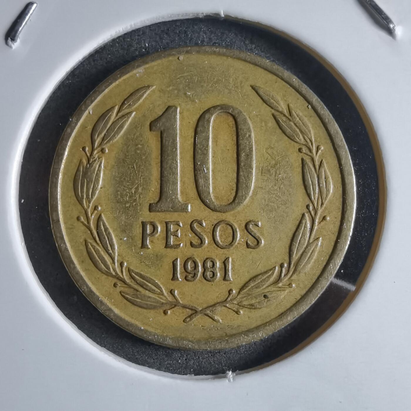 沼泽如烟--第910场 智利1981年10比索