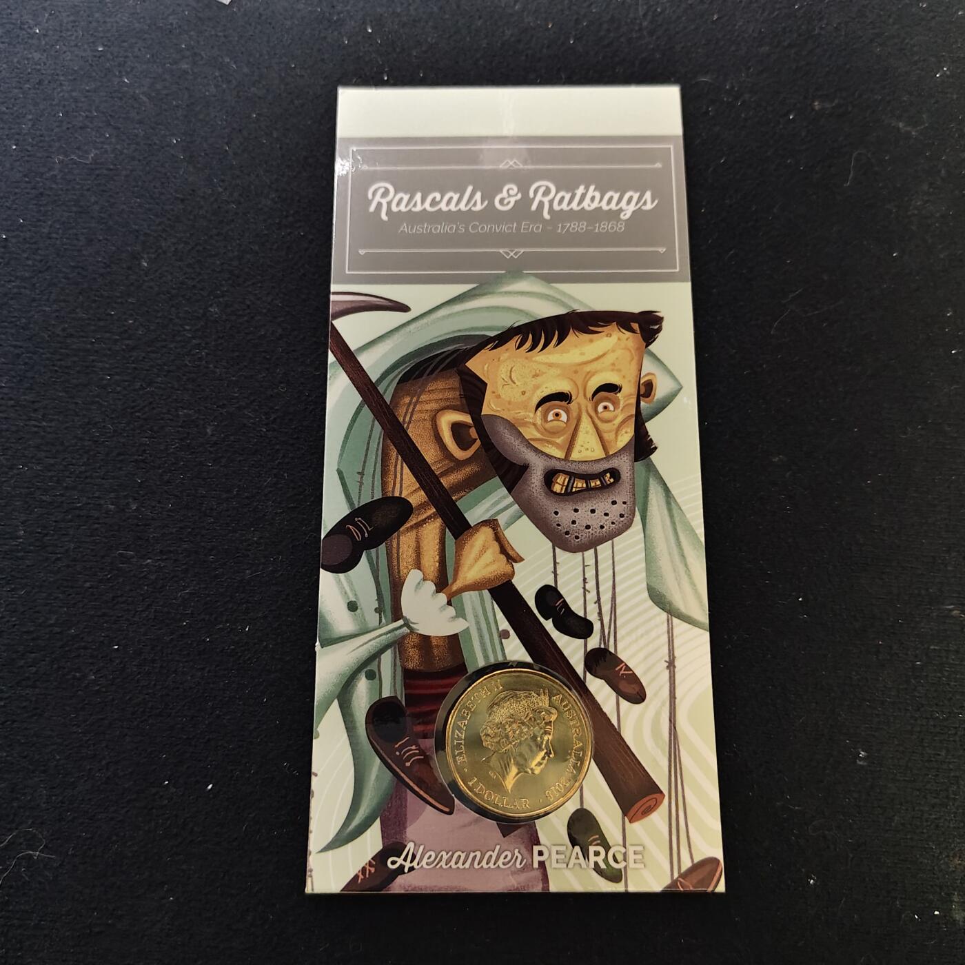 【全场包邮】纯粹捡漏拍480场（免费代拍第17场） 澳大利亚2018年1元历史上的澳大利亚流放犯时代（1788-1868年）官方卡装纪念币