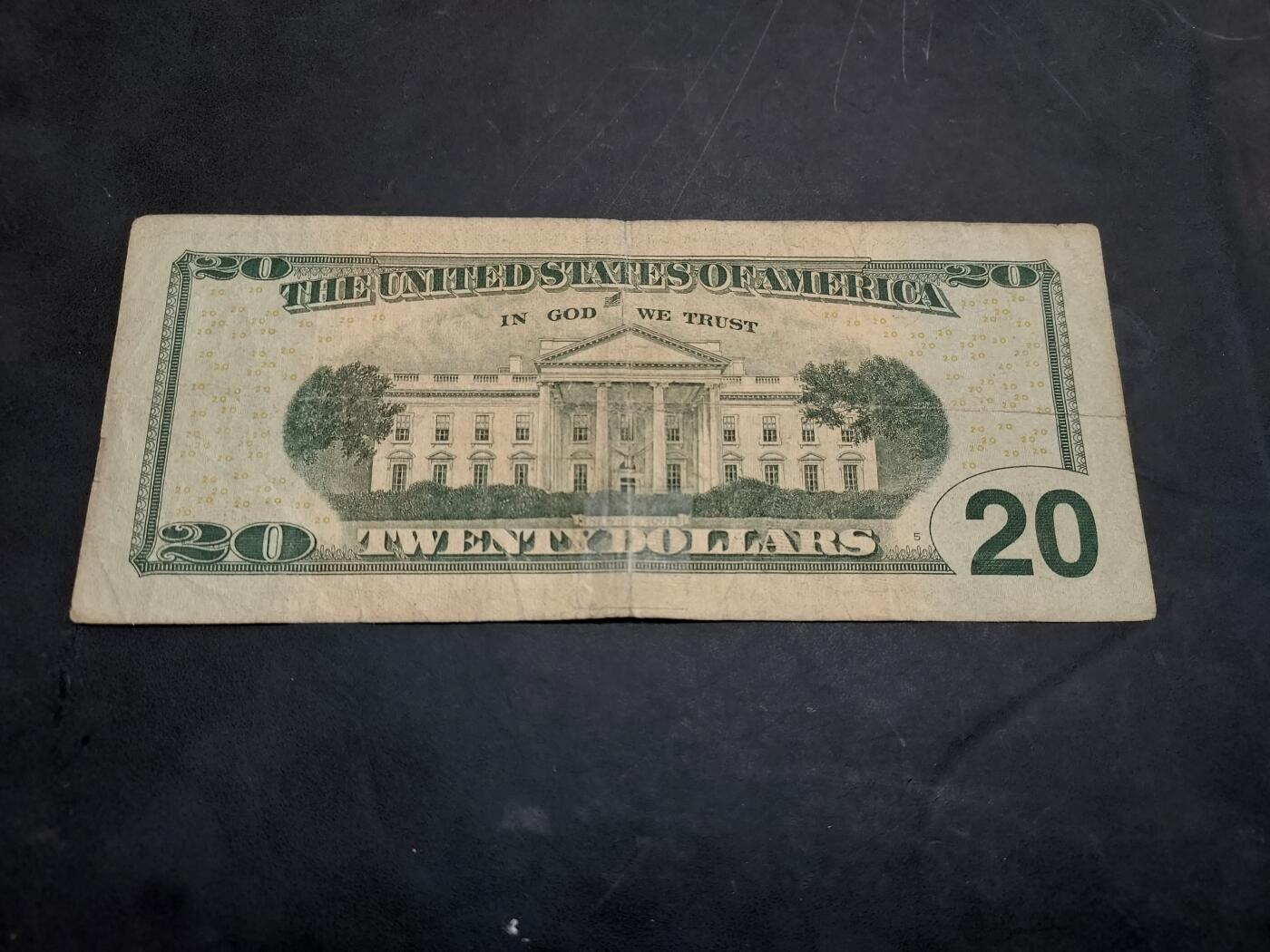 博彦收藏   11月24日 8点 钱币专场 美国 20元 流通品