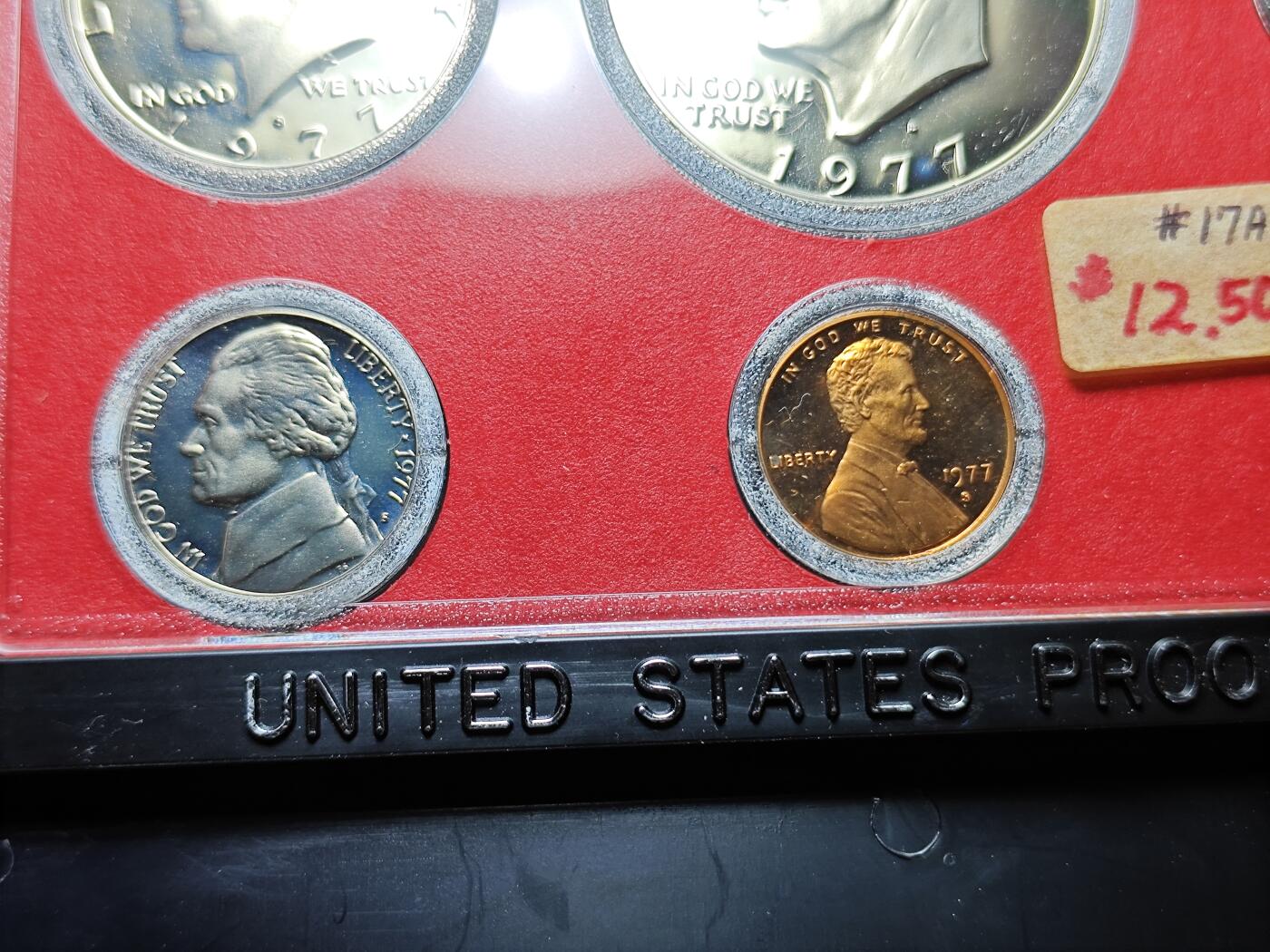 KK钱币收藏小铺 （套币 好品/批量散币 银币）专场  2月预留时间 周末发货  1977美国清年精制币一套 含艾克大一元精制