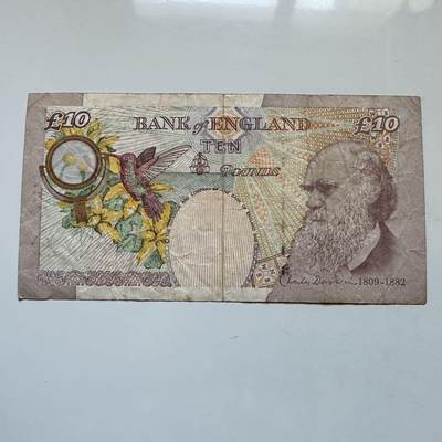 🌹外币初藏🌹🐯2025年第131场  每周二四六晚8️⃣点 接代拍 - 英国2000版10英镑 达尔文