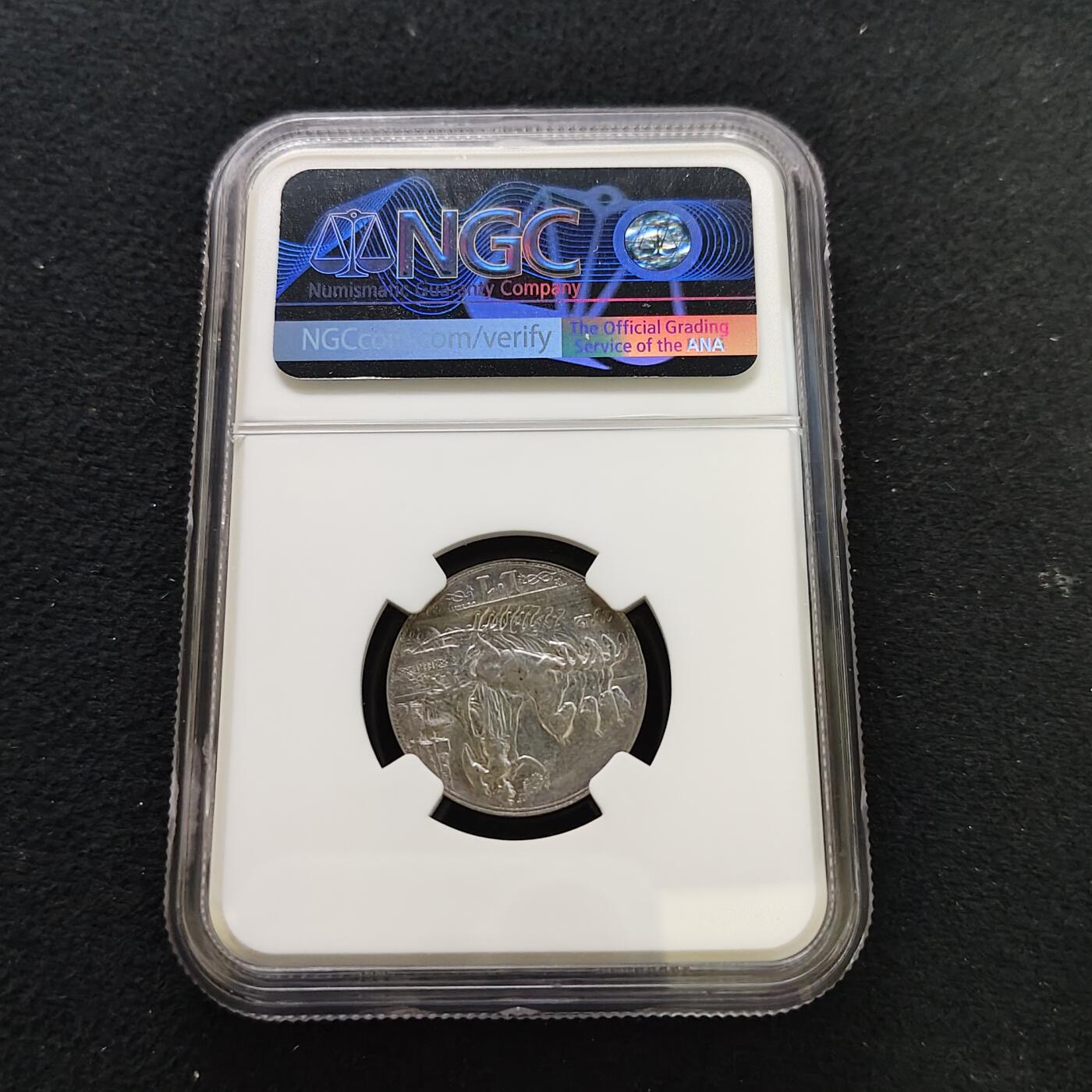 【全场包邮】纯粹捡漏拍481场（免费代拍第18场） 意大利1912年马车1里拉银币-NGC AU DETAILS