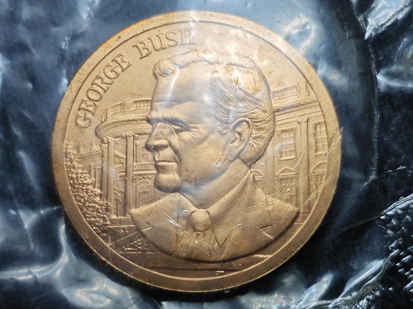 KK钱币收藏小铺 （套币 好品/批量散币 银币）专场  2月预留时间 周末发货   美国总统纪念铜章 原封